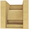 Ekena Millwork 8"W x 8"D x 8"H Wide Alma Rough Cedar Woodgrain TimberThane Corbel, Primed Tan CORUR08X08X08ALMRCPR - alternate 5